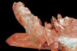 Natural, Red Quartz Crystal Cluster - Morocco #84373-3